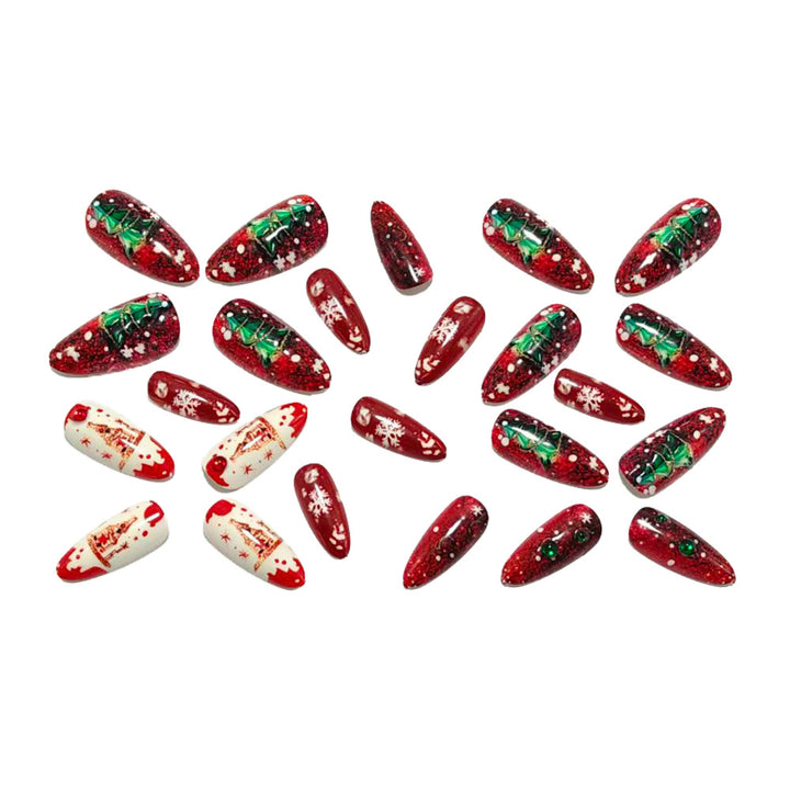 Festive artificial nails with winter motif Kalsten