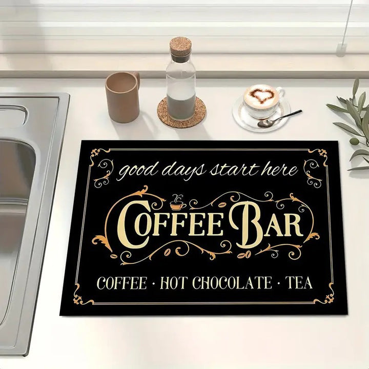 Coffee Bar Kitchen Mat Kalsten