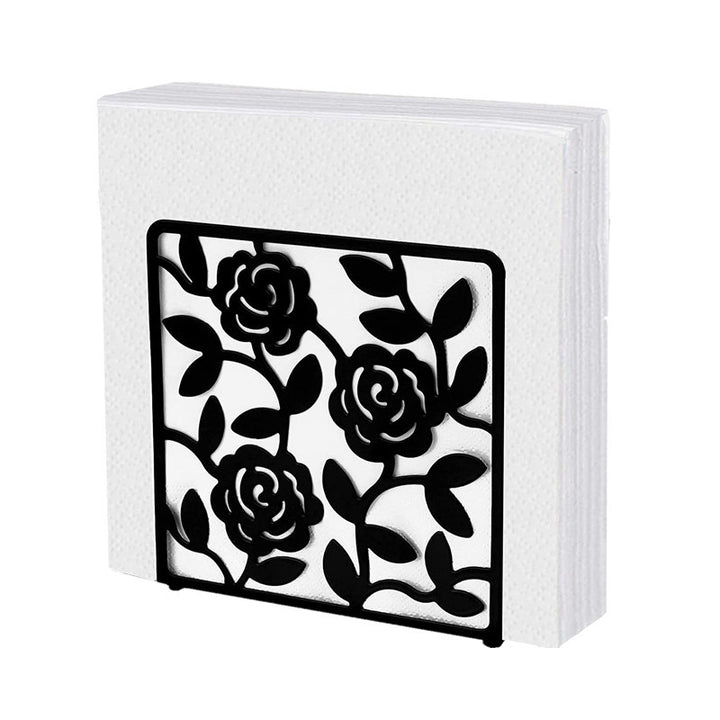Decorative Napkin Holder with Flower Print