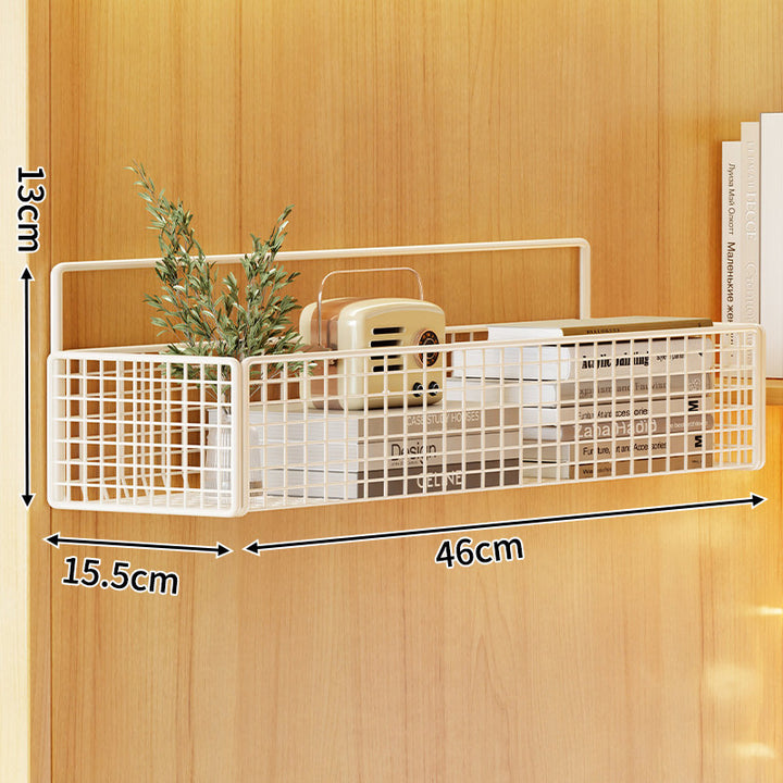 Wall-Mounted Metal Mesh Storage Basket