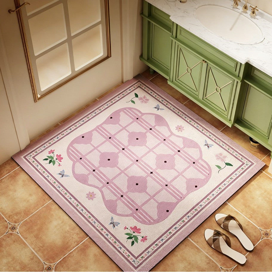 Floral Decorative Area Mat