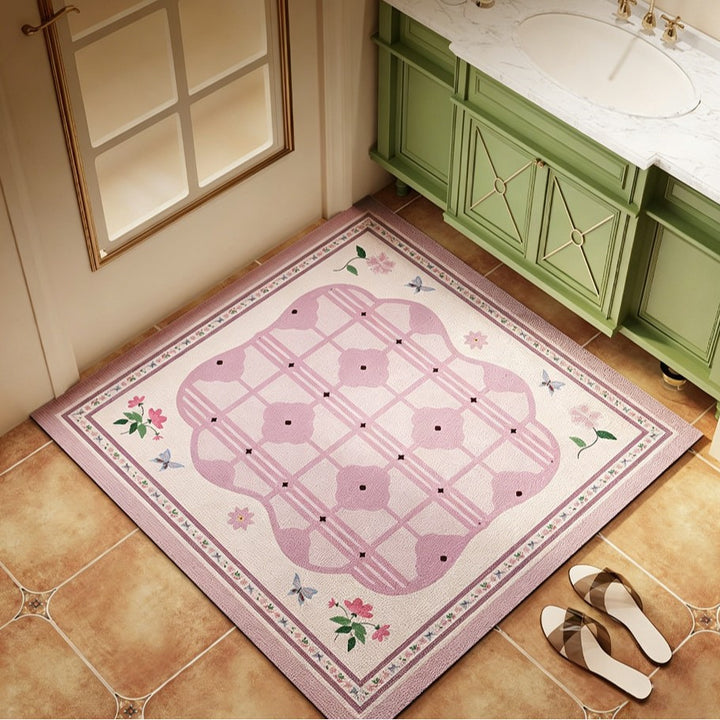 Floral Decorative Area Mat