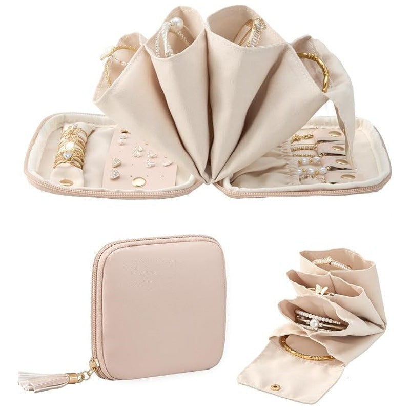 Jewelry Organizer Bag with Multifunctional Interior Layout Kalsten