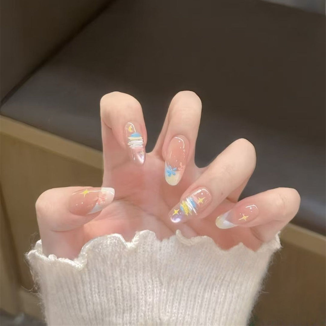 Artificial Nails in Stylish Ombre Design Kalsten