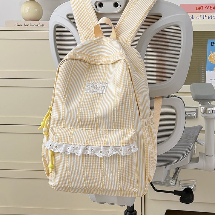 Stylish Striped Design Backpack Kalsten