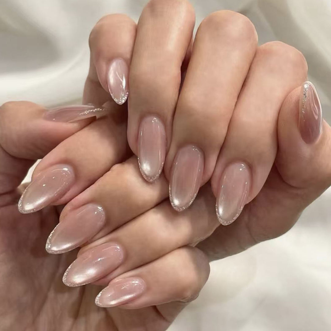 Artful stiletto nails with elegant ombre pattern Kalsten