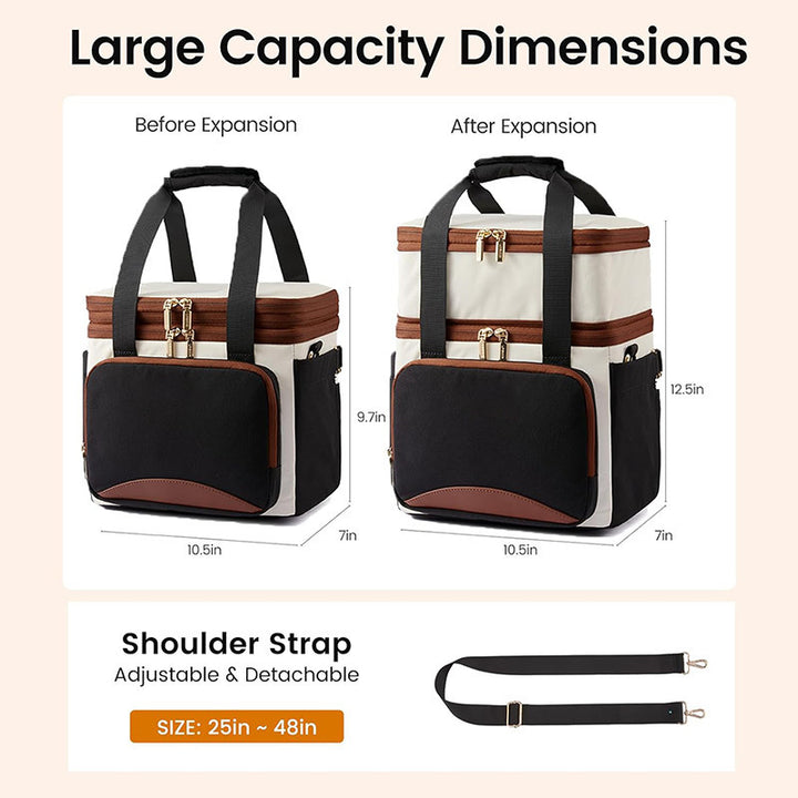 Insulated Lunch Bag with Multiple Compartments Kalsten