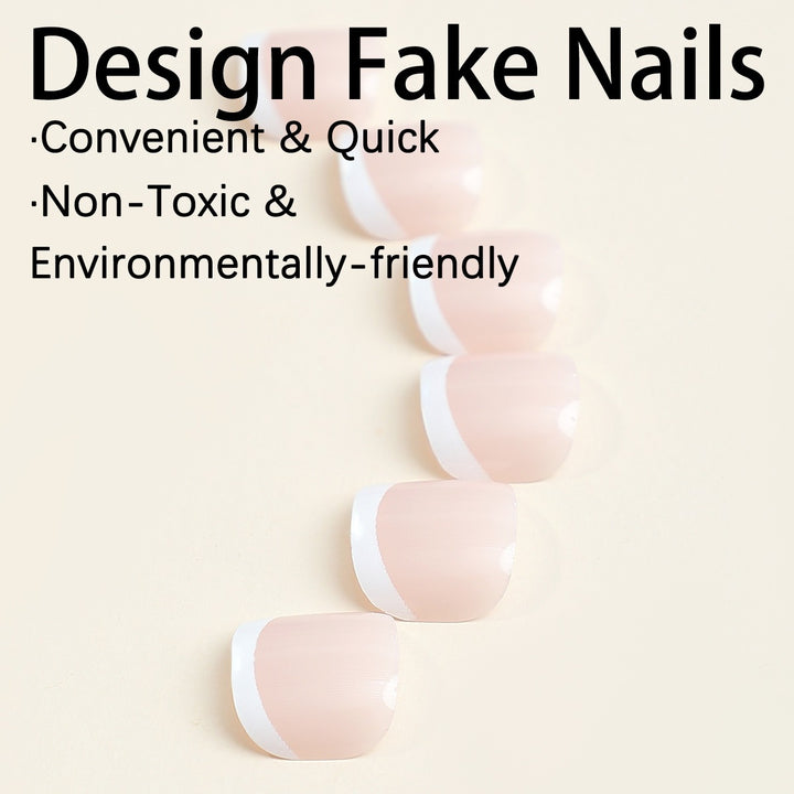 Artificial nail set with elegant design elements Kalsten