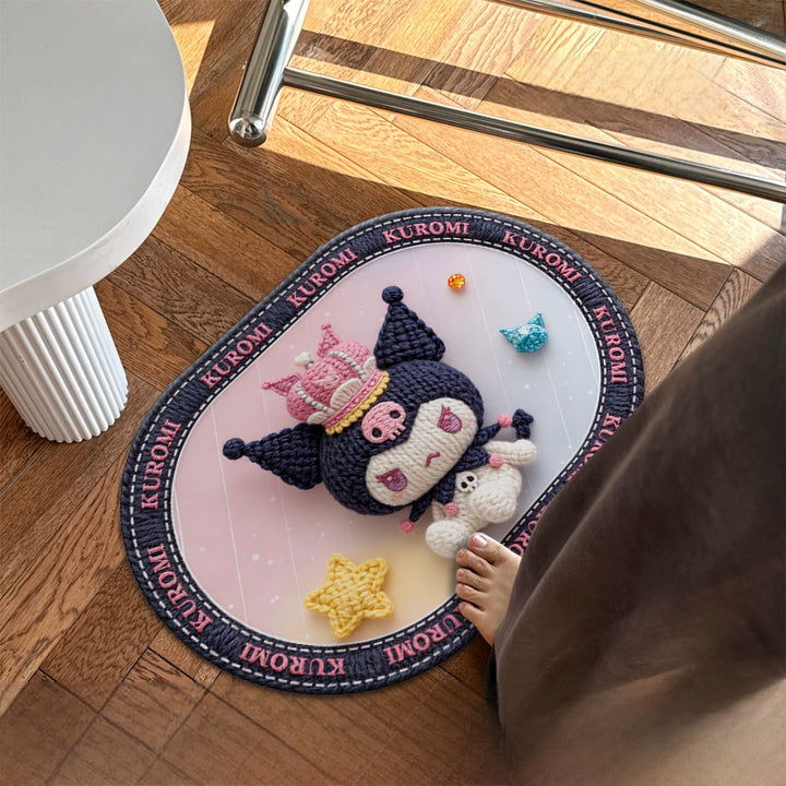 Character-Themed Plush Floor Mat