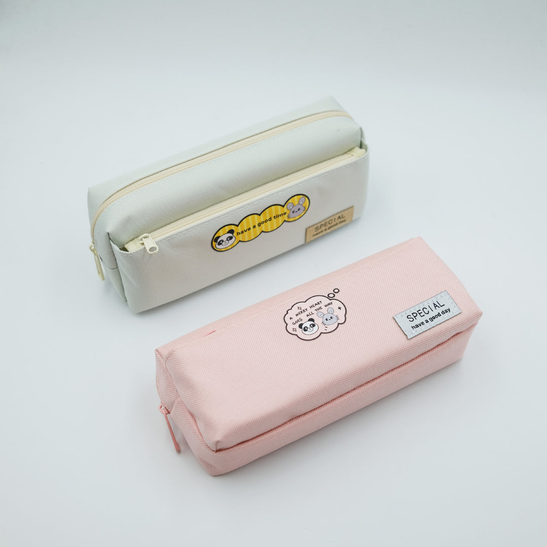 Fun Character Multi-Zipper Pencil Case