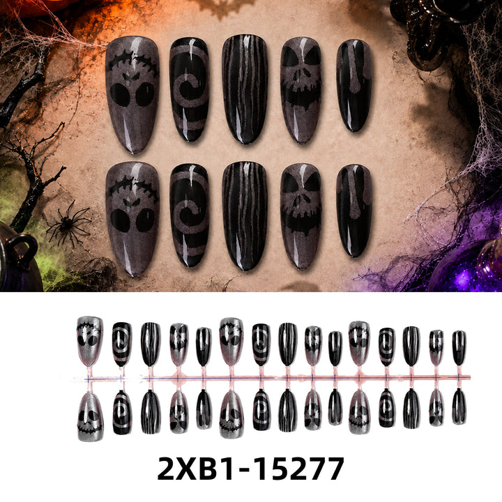 Acrylic nail set with creative Halloween motifs Kalsten