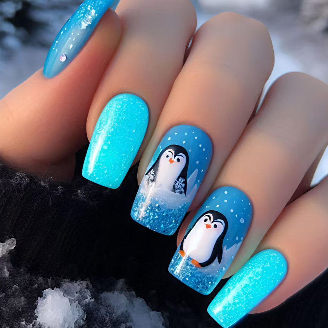 Artificial nails with winter motif Kalsten