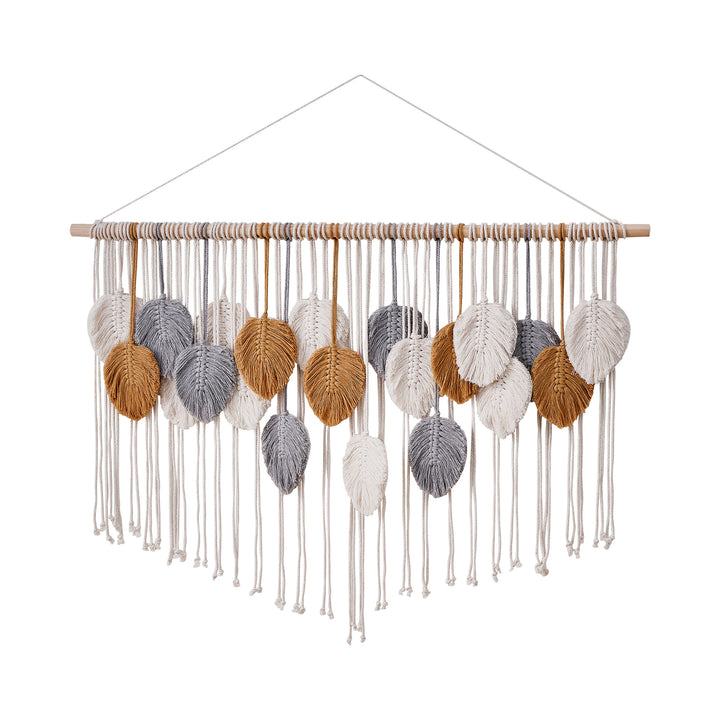 Woven Leaf Wall Décor