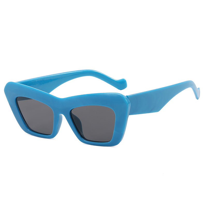 Bold Geometric Cat-Eye Sunglasses