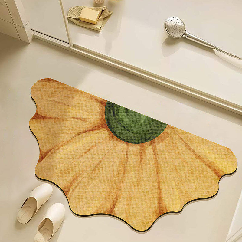 Floral Shaped Bath Mat