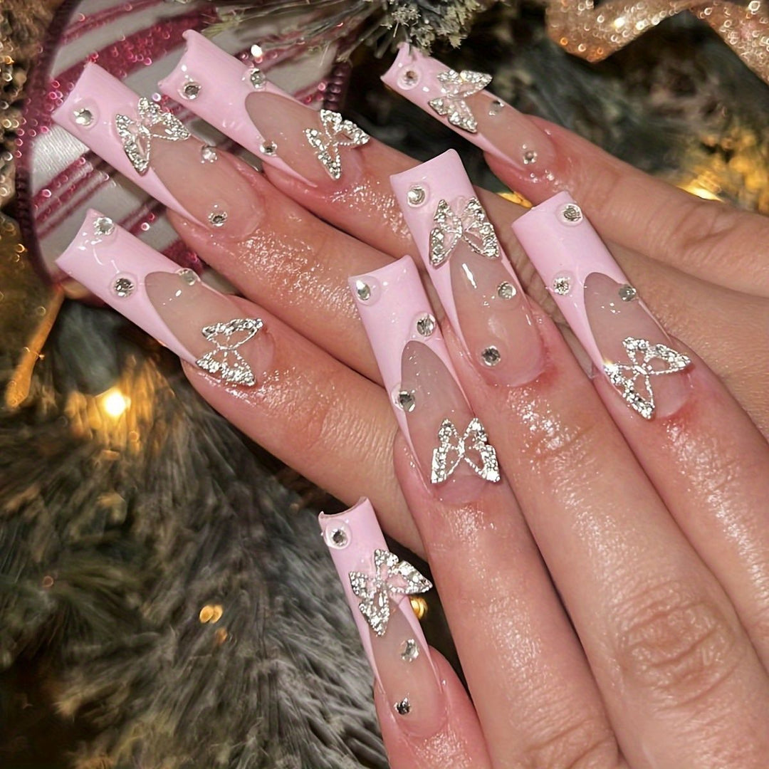 Artistic 3D Butterfly Nail Extensions Kalsten