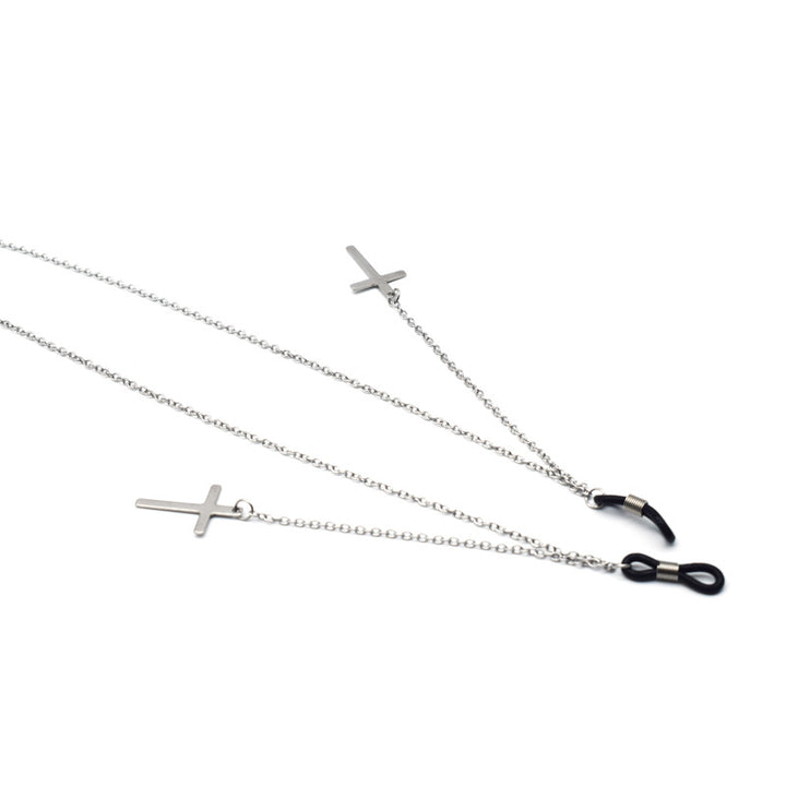 Trendy Metal Cross Eyewear Chain Kalsten