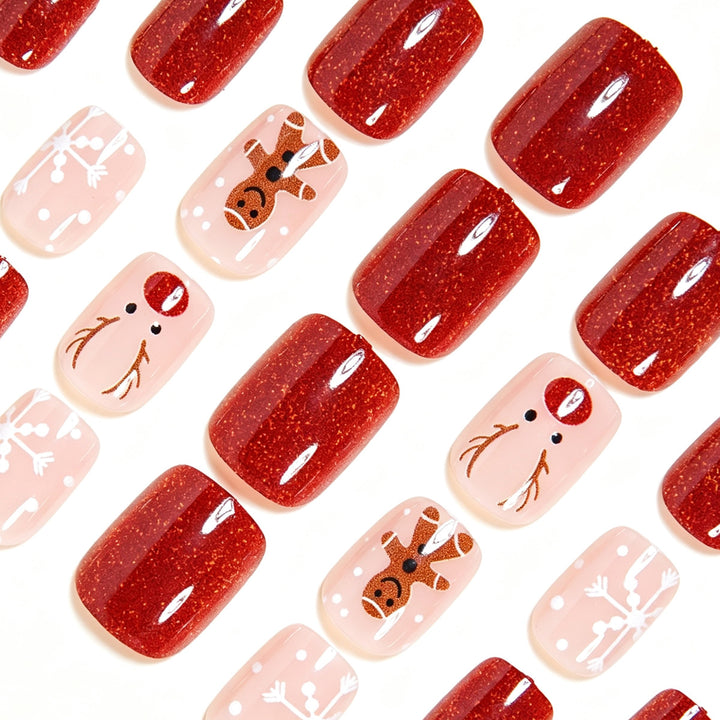 Festive Themed Press-On Nail Art Set Kalsten