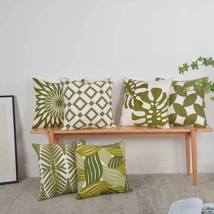 Artistic Botanical Accent Pillow