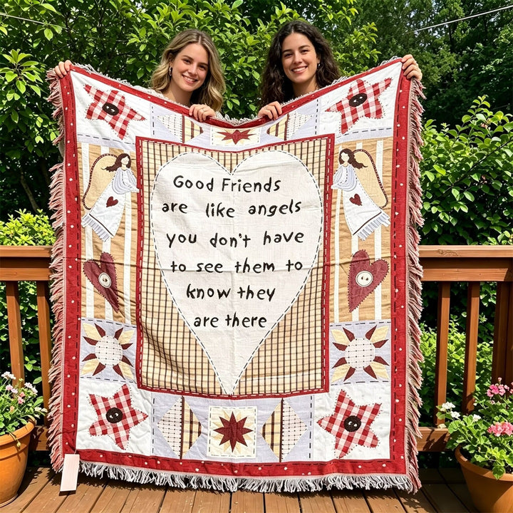 Inspirational Quilted Throw Blanket