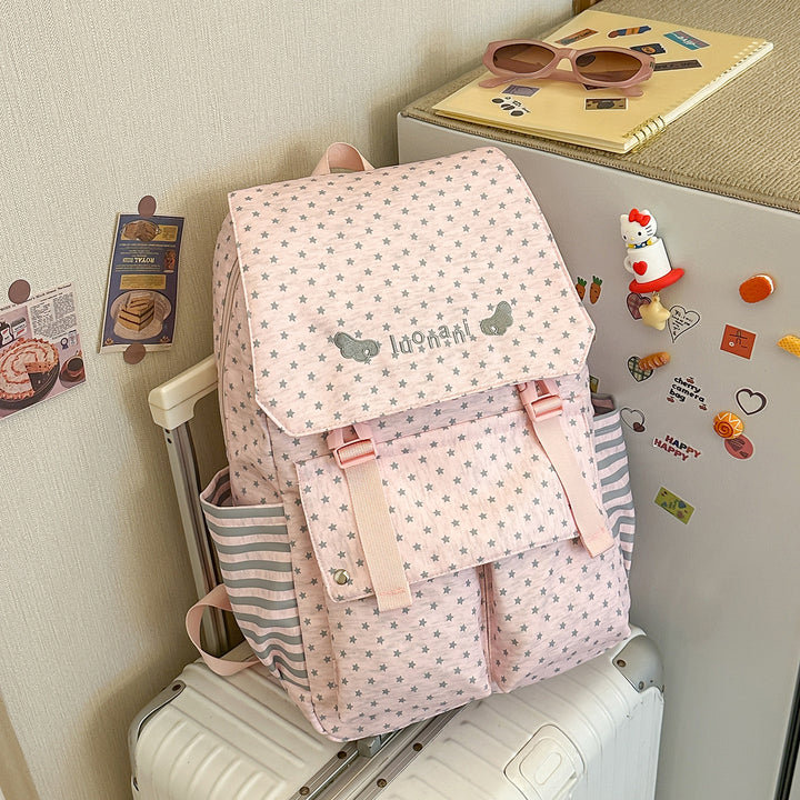 Charming Star-Embellished Casual Backpack Kalsten