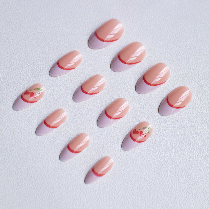Creative Cherry-Inspired Nail Art