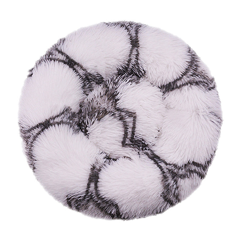 Round Plush  Nest  Dog Bed