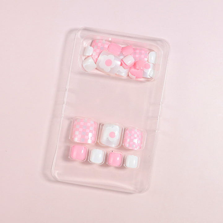 Artistic Floral Press-On Nail Art Set Kalsten