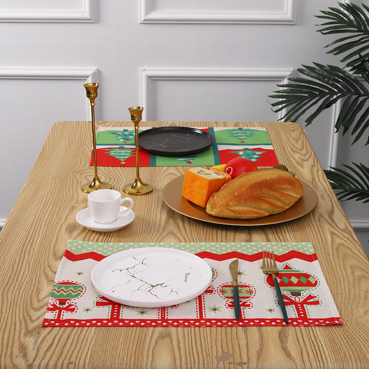 Christmas place mats with festive Santa motif Kalsten