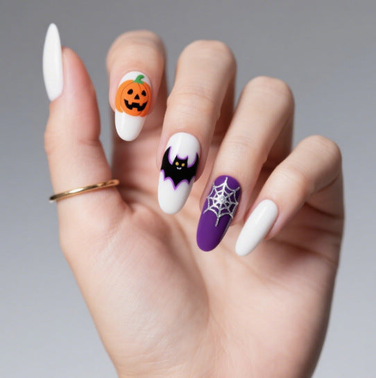 Artistic Halloween Themed Nail Art Kalsten