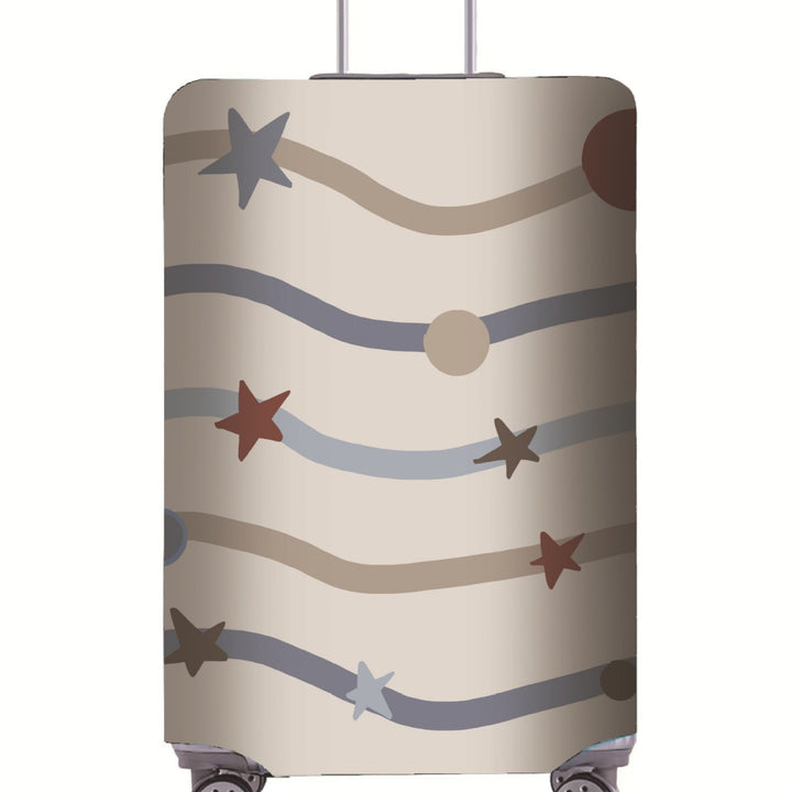 Women's Hard Shell Suitcase with Modern Geometric Design Kalsten