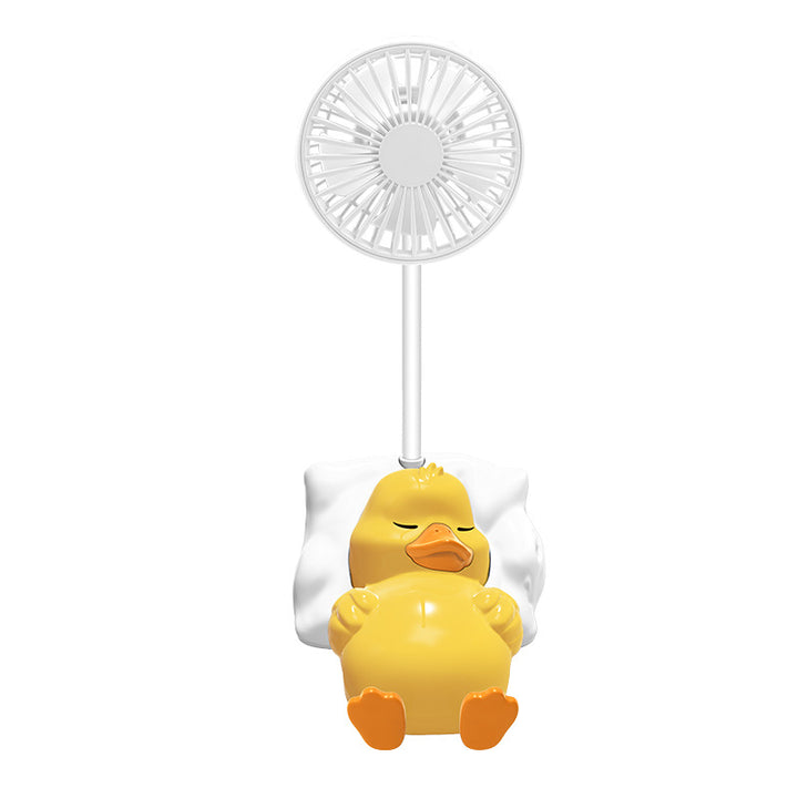 Unisex Portable Hand Fan in a Charming Duck Design Kalsten