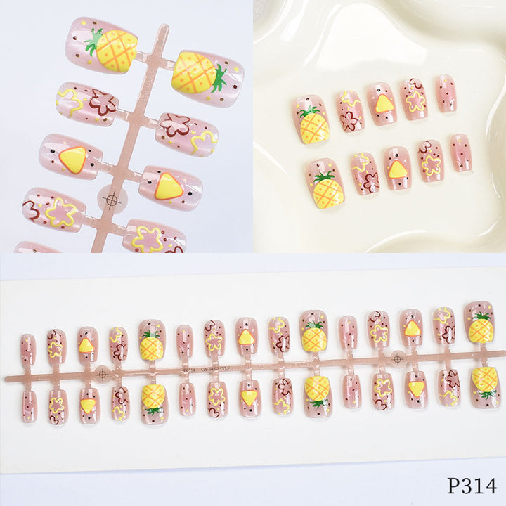Artistic Floral Design Press-On Nails Kalsten