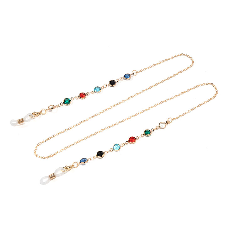 Elegant Gemstone Eyewear Chain Kalsten
