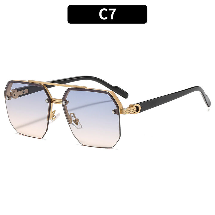 Elegant Geometric Oversized Sunglasses
