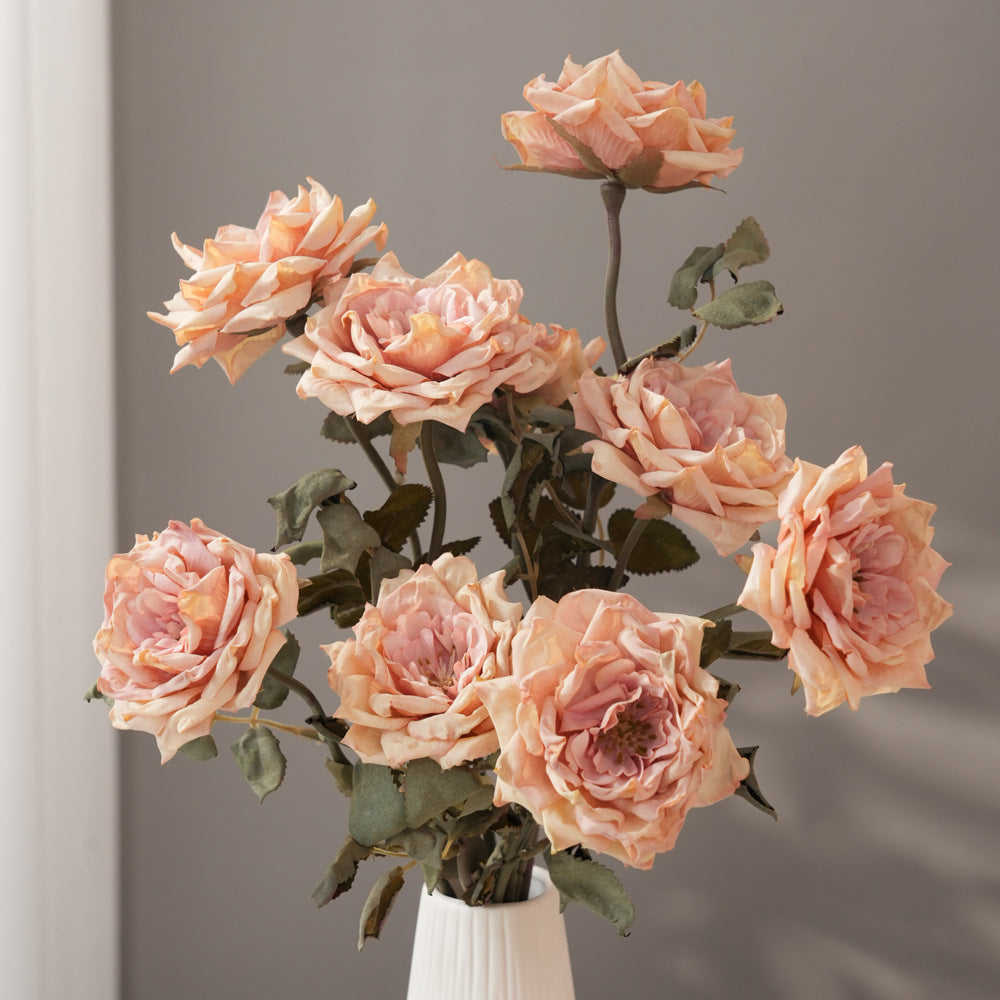 Realistic Silk Rose Stem