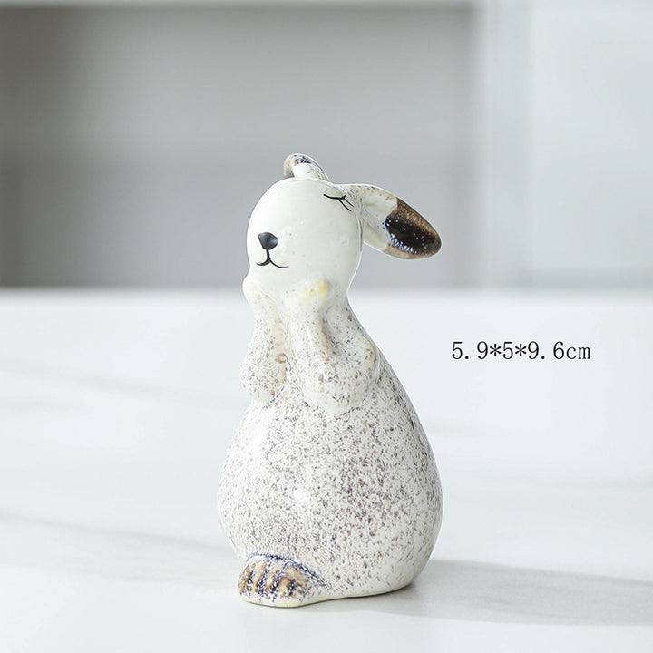 Whimsical Decorative Bunny Sculpture Kalsten