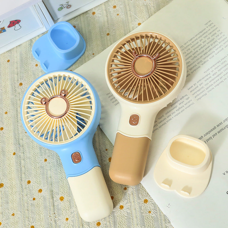 Ladies Portable Handheld Fan with Cute Animal Design Kalsten