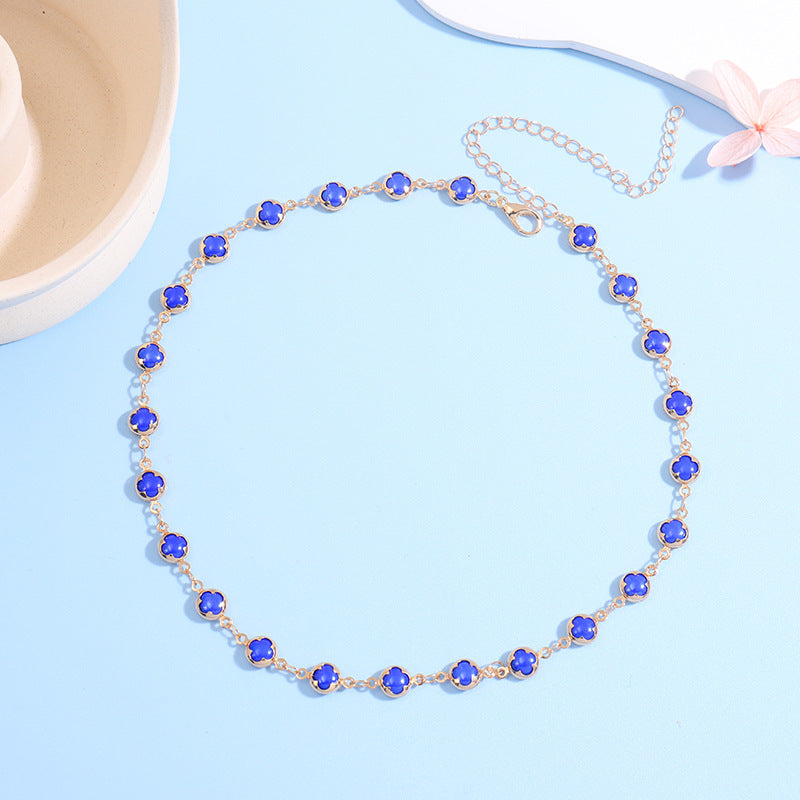 Floral Charm Choker Necklace Kalsten 1788164322
