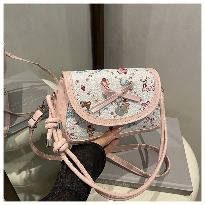 Adorable Bow-Embellished Crossbody Bag Kalsten
