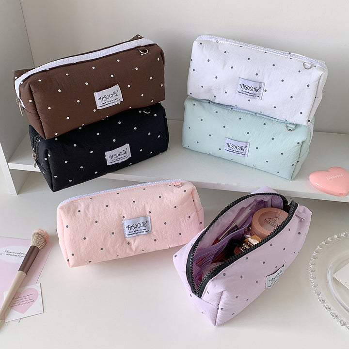 Stylish Polka Dot Pencil Case
