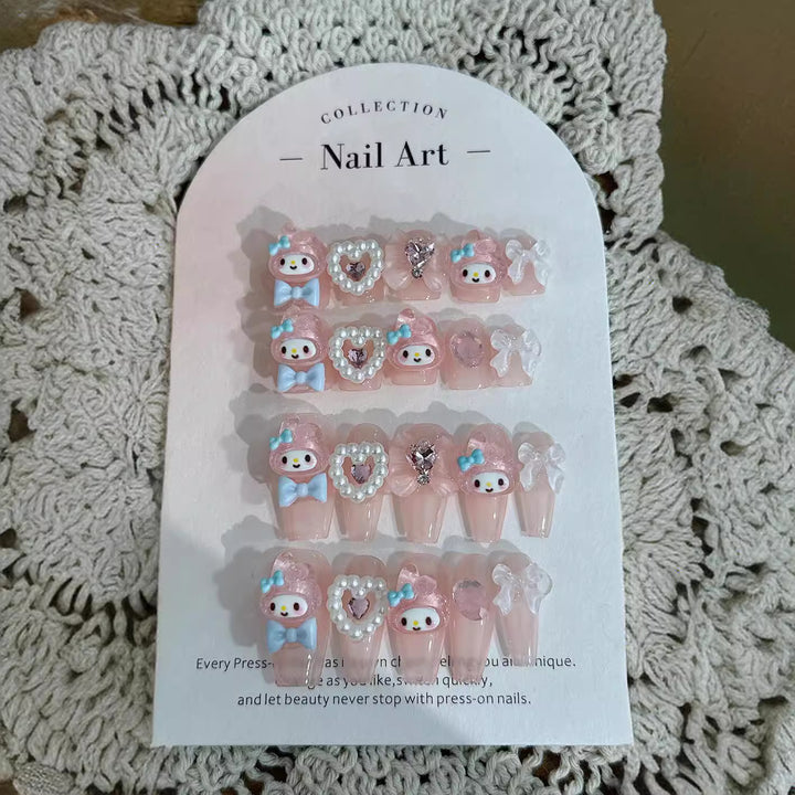 Whimsical Cute Character Nail Art Set