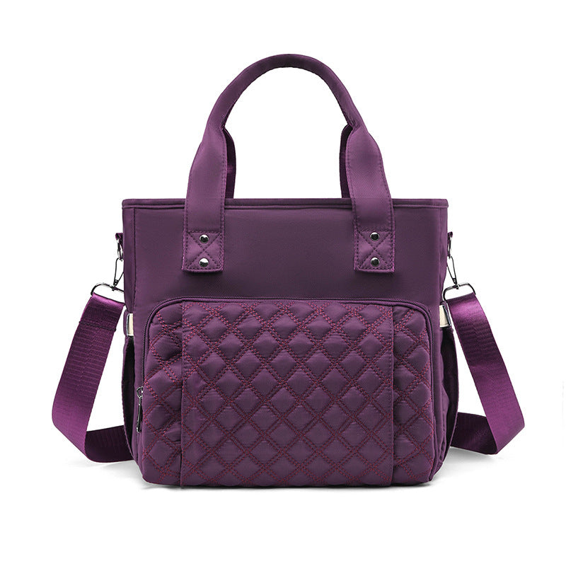 Quilted Multi-Compartment Tote Bag Kalsten