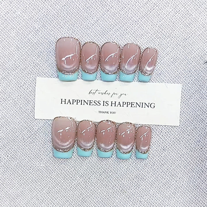 Glamorous Ombre Effect Press-On Nail Set Kalsten