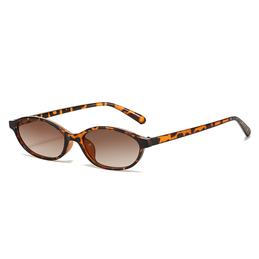 Retro-Inspired Slim Oval Sunglasses Kalsten