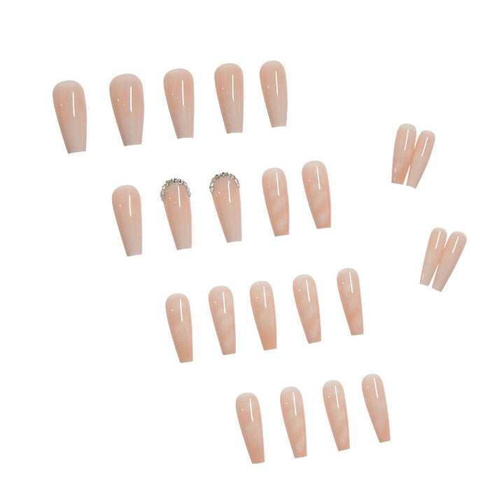 Artful Nail Tips with Glitter and Ombre Design Kalsten