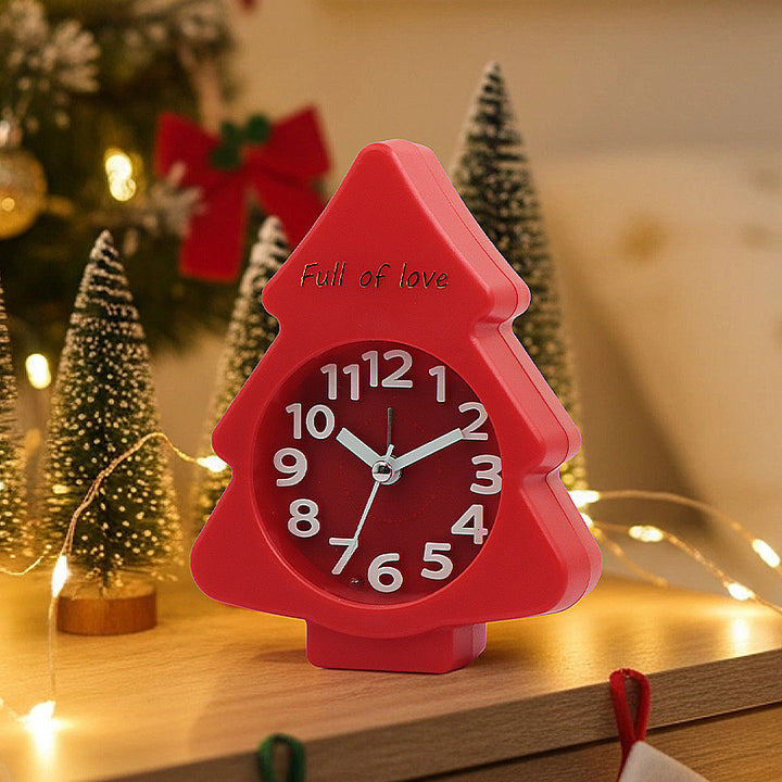 Funnier bedside clock in creative Christmas tree design Kalsten