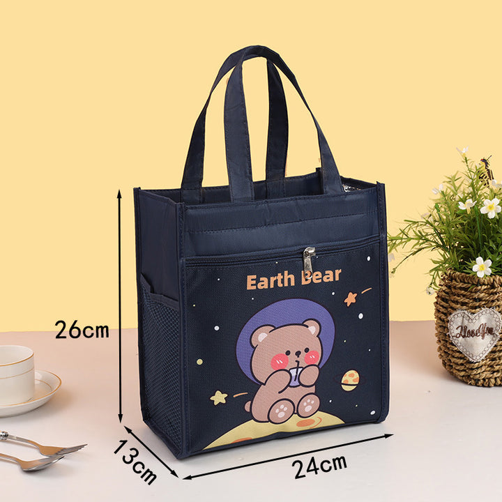 Insulated Bear-Themed Lunch Tote Kalsten