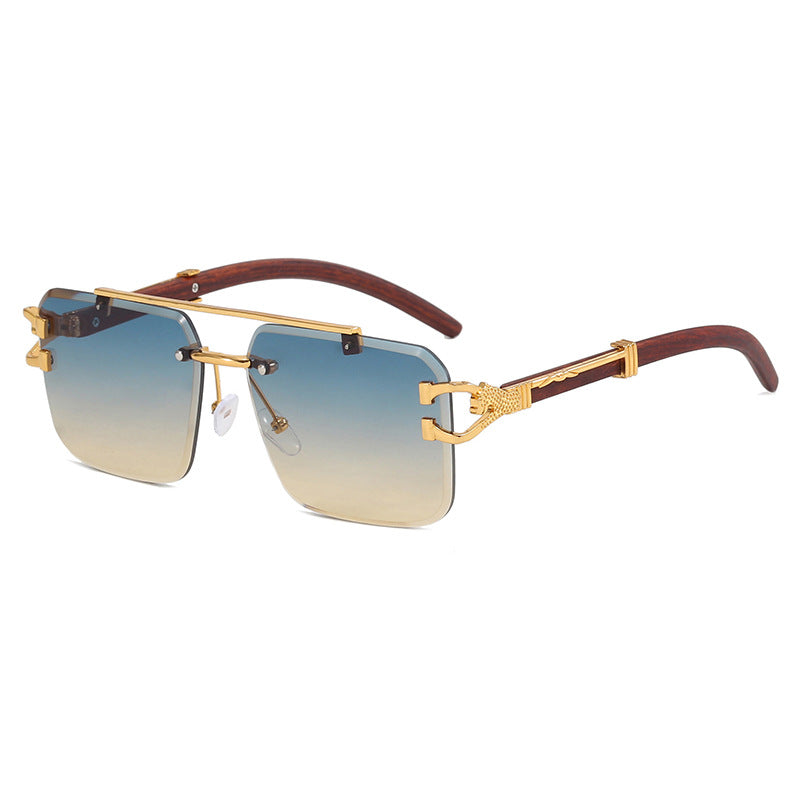 Women's fashionable glasses with innovative frame and luxurious wood detail Kalsten