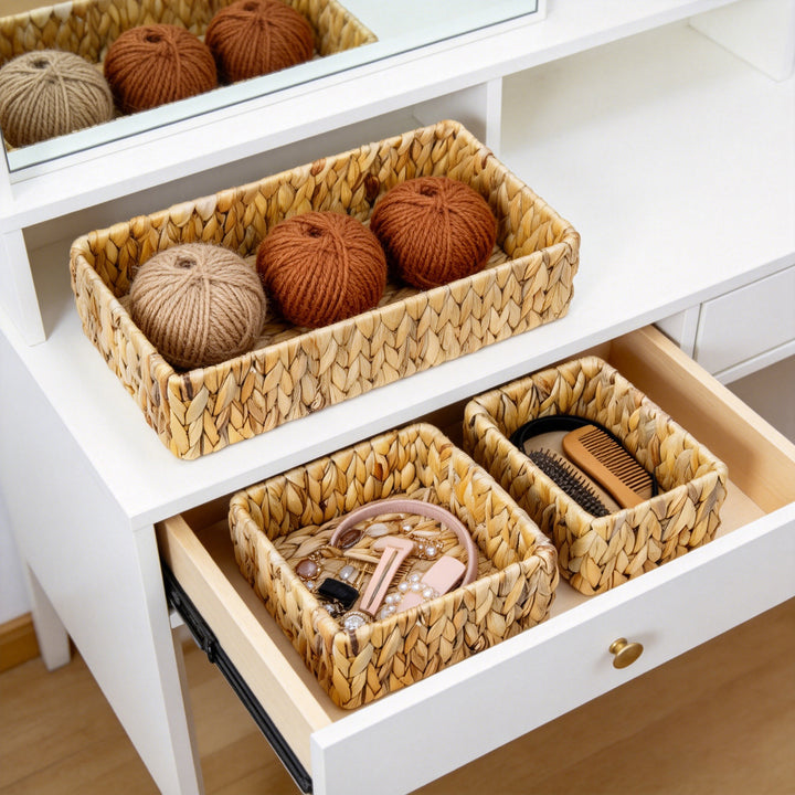 Multi-Compartment Woven Storage Organizer Kalsten